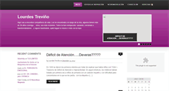 Desktop Screenshot of lourdestrevino.com